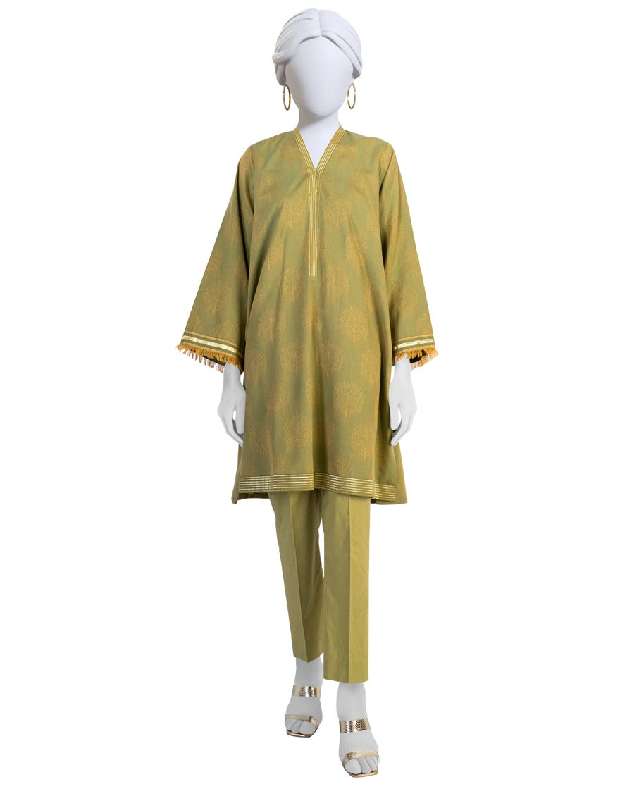Green Unstitched 1Pc | Jlawn-S-Jsu-23-910