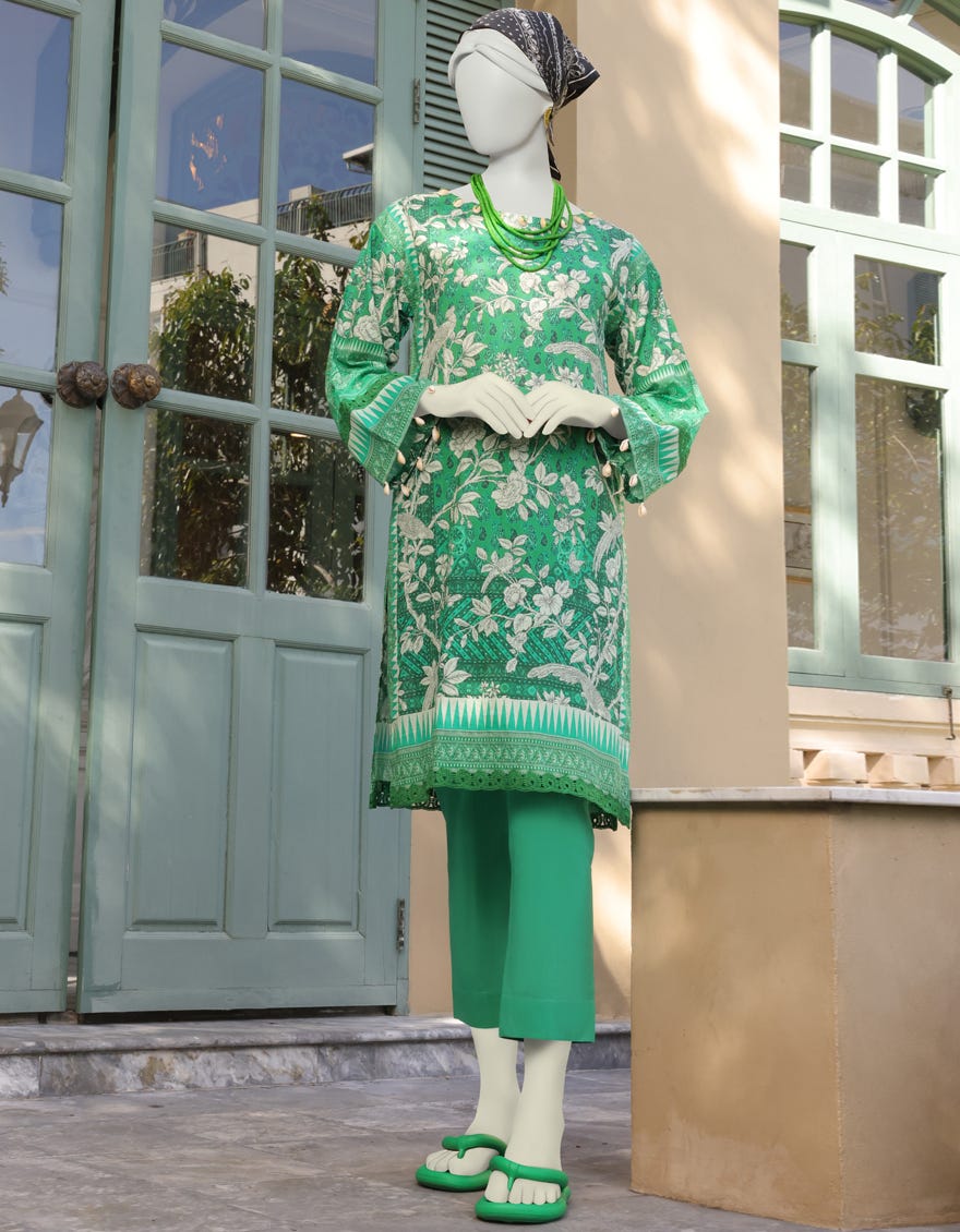 Green Lawn Unstitched 1Pc | Jlawn-S-Jsu-23-916