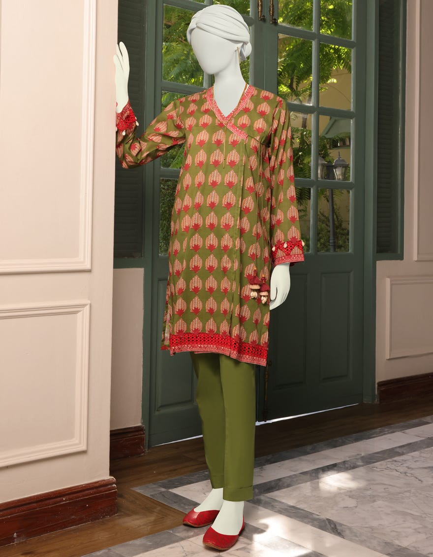 Green Lawn Unstitched 1Pc | Jlawn-S-Jsu-23-918