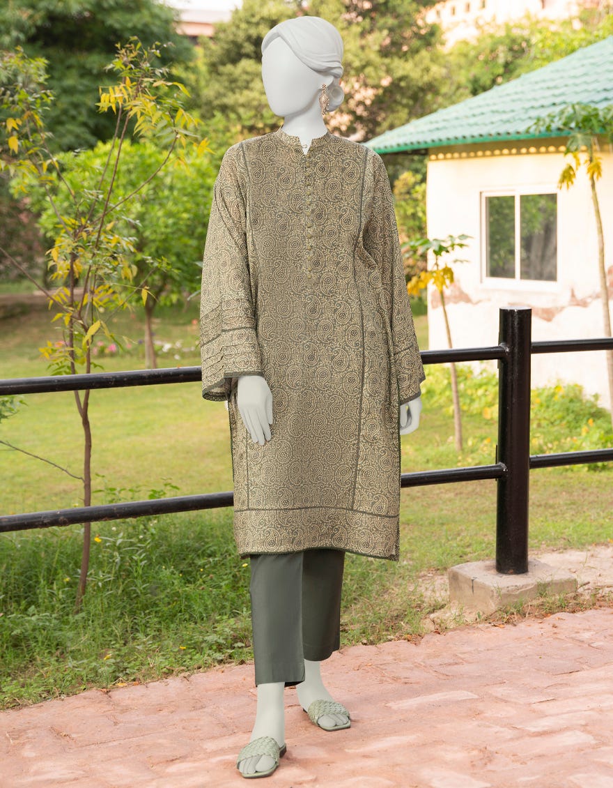 Green Lawn Unstitched 1Pc | Jlawn-S-Jsu-23-923
