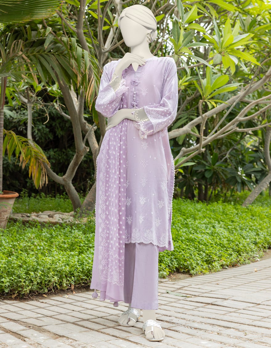 Purple Liminal 3 Piece Embroidered Stitched | Jjpw-S-Jpw-24-021