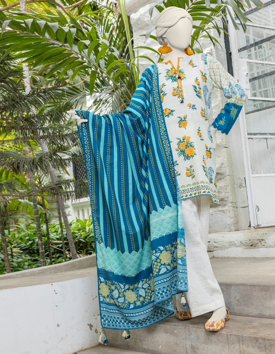 Multicolor Liminal Printed Unstitched 3 Piece Dress | Jjls-S-Jpwu-24-039