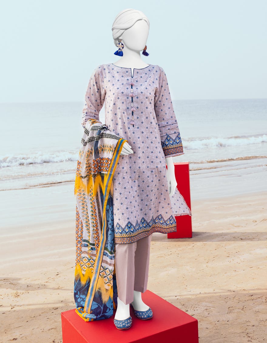Multicolor Lawn Unstitched 3 Piece Dress | Jlawn-S-24-052