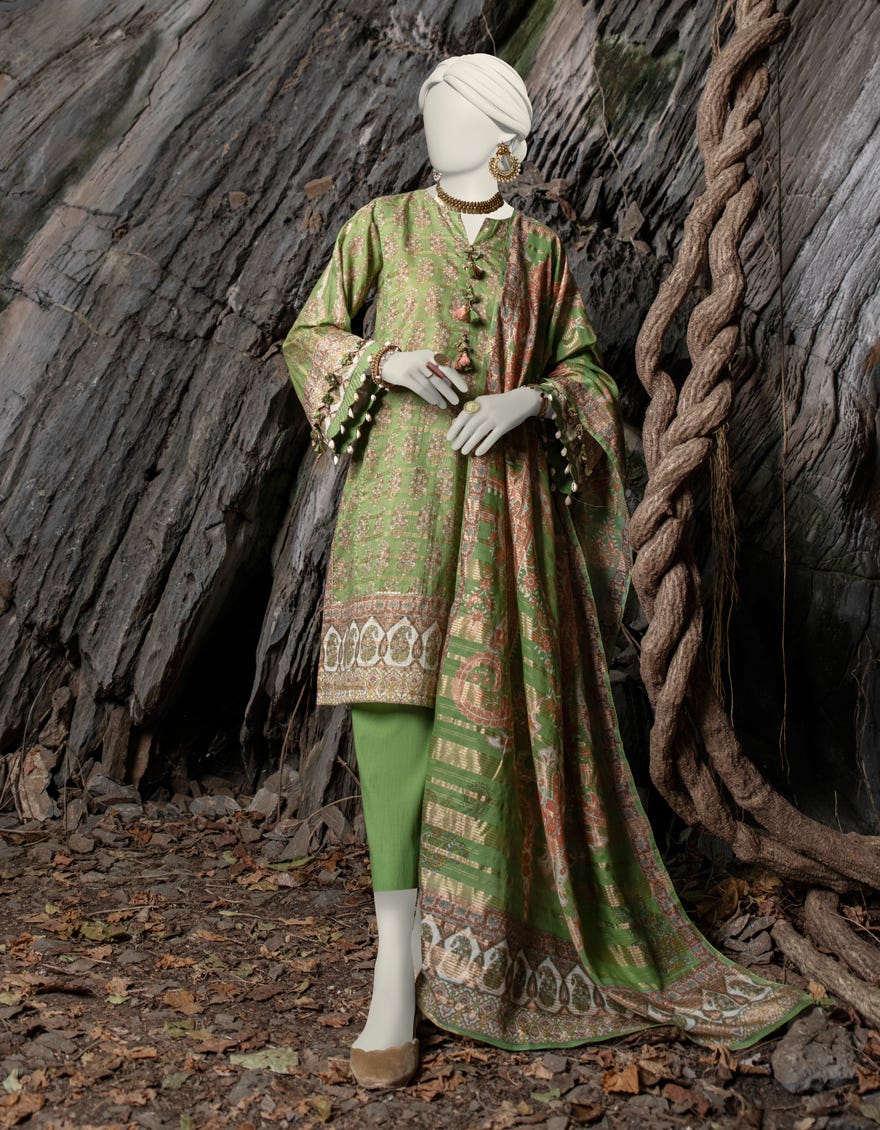 Green Lawn Unstitched 3 Piece Dress | Jlawn-S-24-060