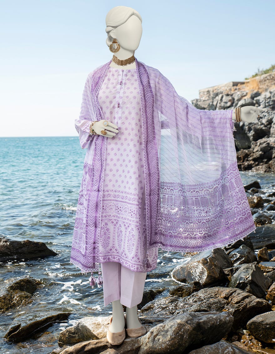 Lilac Lawn Unstitched 3 Piece Dress | Jlawn-S-24-073