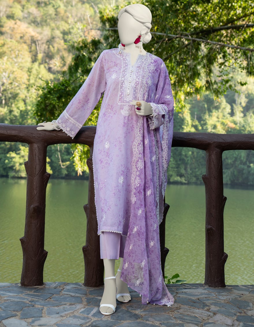 Purple Lawn Unstitched 3 Piece Dress | Jlawn-S-24-092