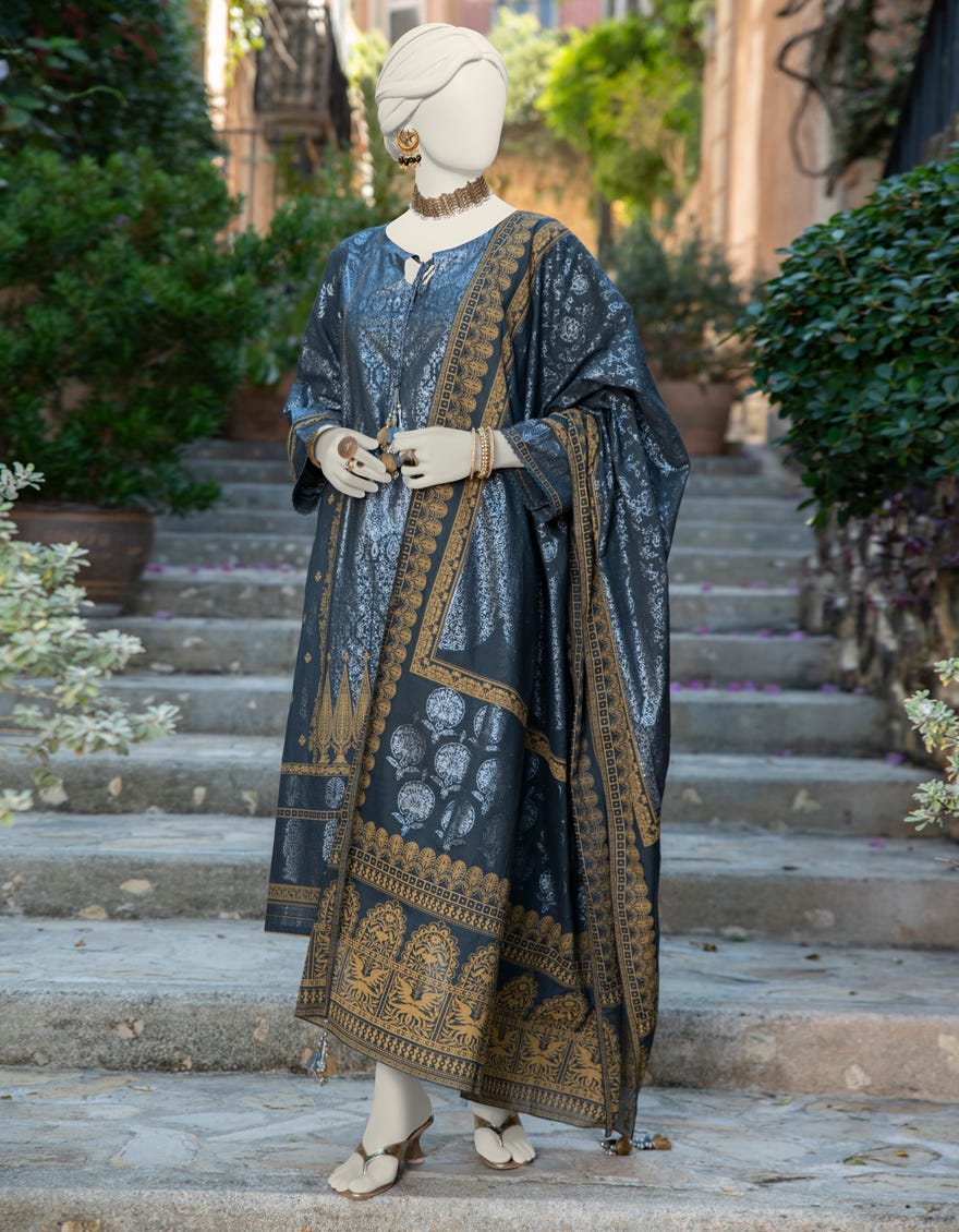 Black Lawn Unstitched 3 Piece Dress | Jlawn-S-24-108 Sunehra-2