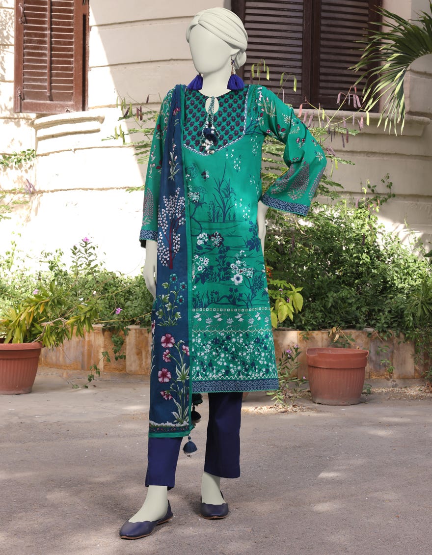 Multicolor Lawn Unstitched 2 Piece Dress | Jlawn-S-Jds-24-1144