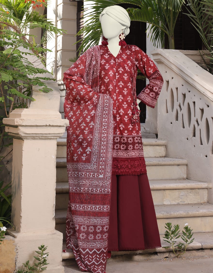 Multicolor Lawn Unstitched 2 Piece Dress | Jlawn-S-Jds-24-1151
