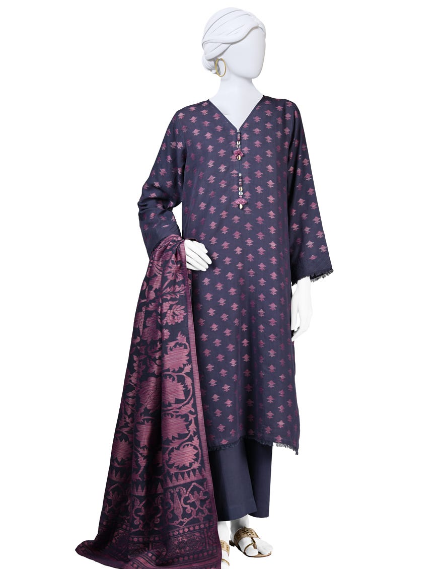 Purple Lawn Stitched 3 Piece | Jlawn-S-24-133