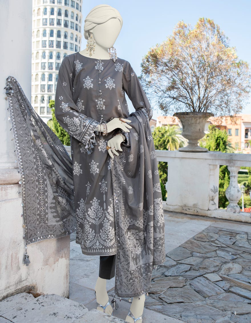 Grey Lawn Unstitched 3 Piece Dress | Jlawn-S-24-143 Kamdani-01