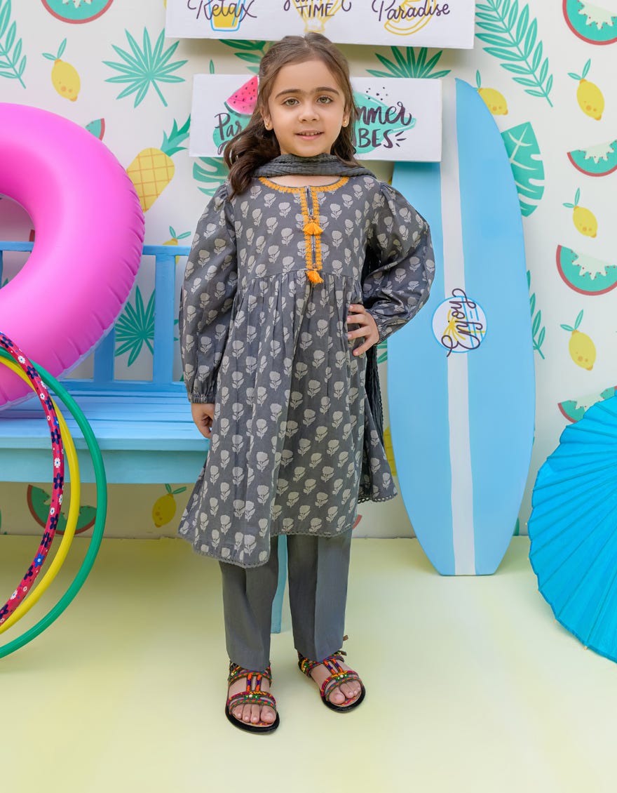 Grey Lawn Girls 3 Piece Stitched | Jgkl-S-24-1517