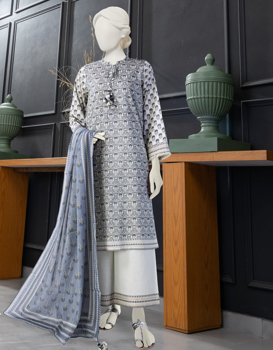 Multicolor Lawn Unstitched 3 Piece Dress | Jlawn-S-24-156