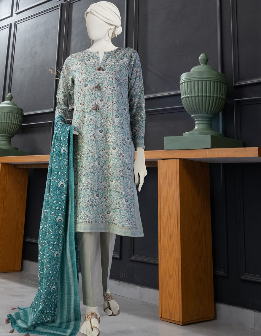 Multicolor Lawn Unstitched 3 Piece Dress | Jlawn-S-24-158