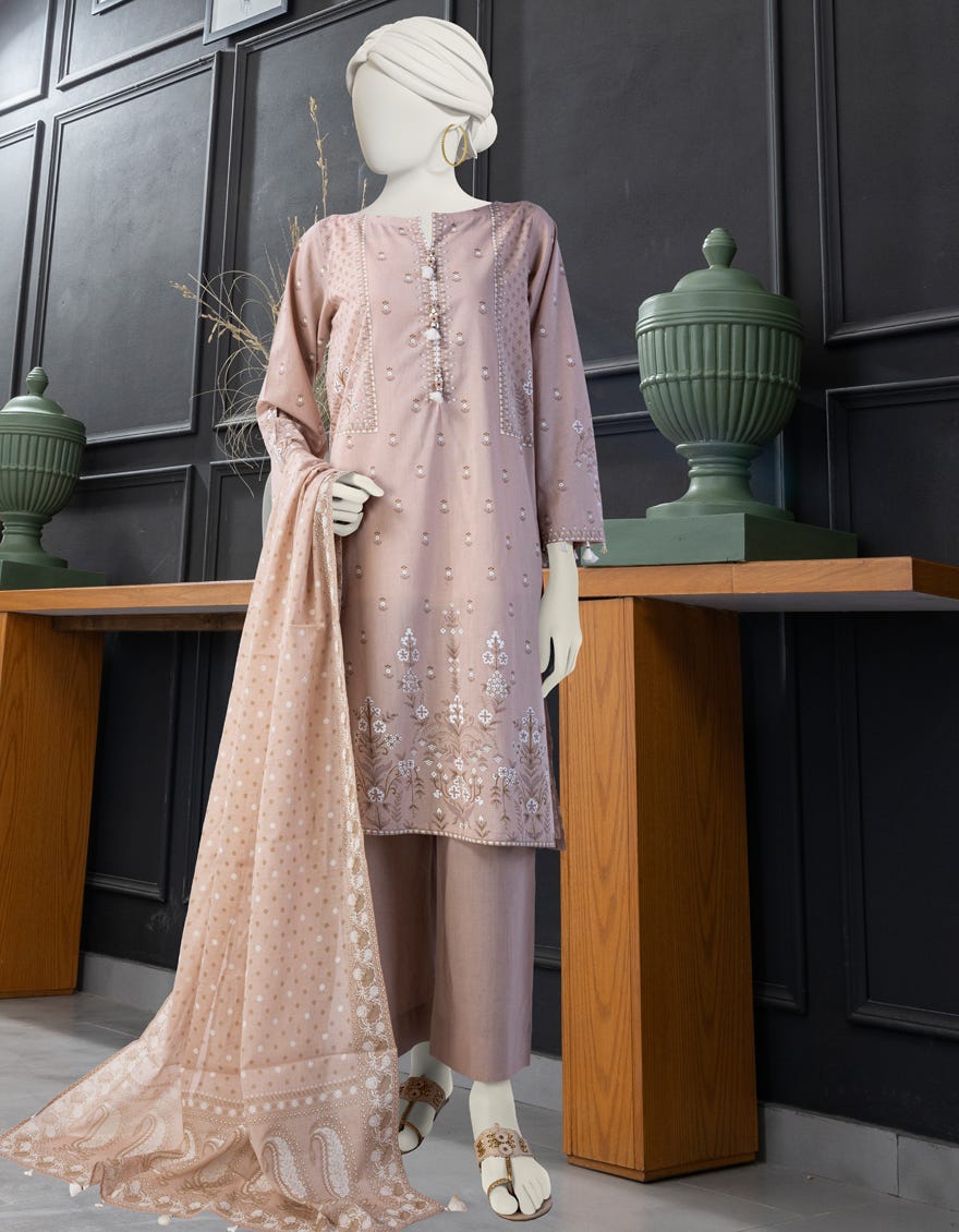 Beige Lawn Unstitched 3 Piece Dress | Jlawn-S-24-159