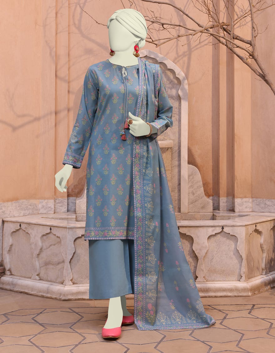 Blue Lawn Unstitched 3 Piece Dress | Jlawn-S-24-163