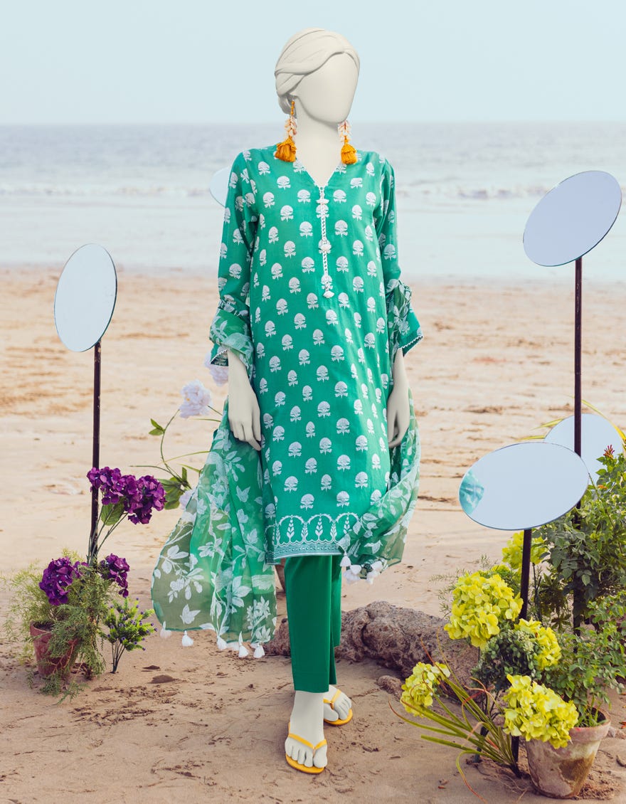 Green Lawn Unstitched 3 Piece Dress | Jlawn-S-24-164