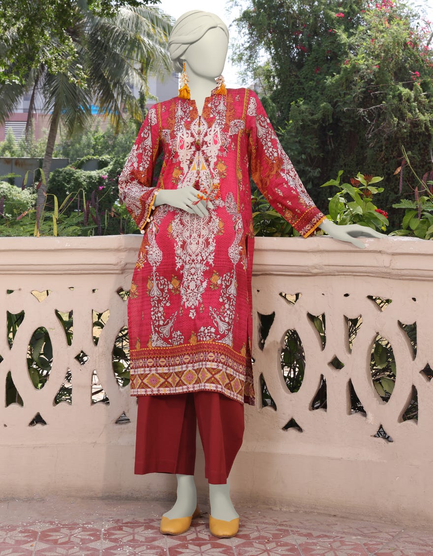Multicolor Lawn Unstitched 2 Piece Dress | Jlawn-S-Jst-24-1704