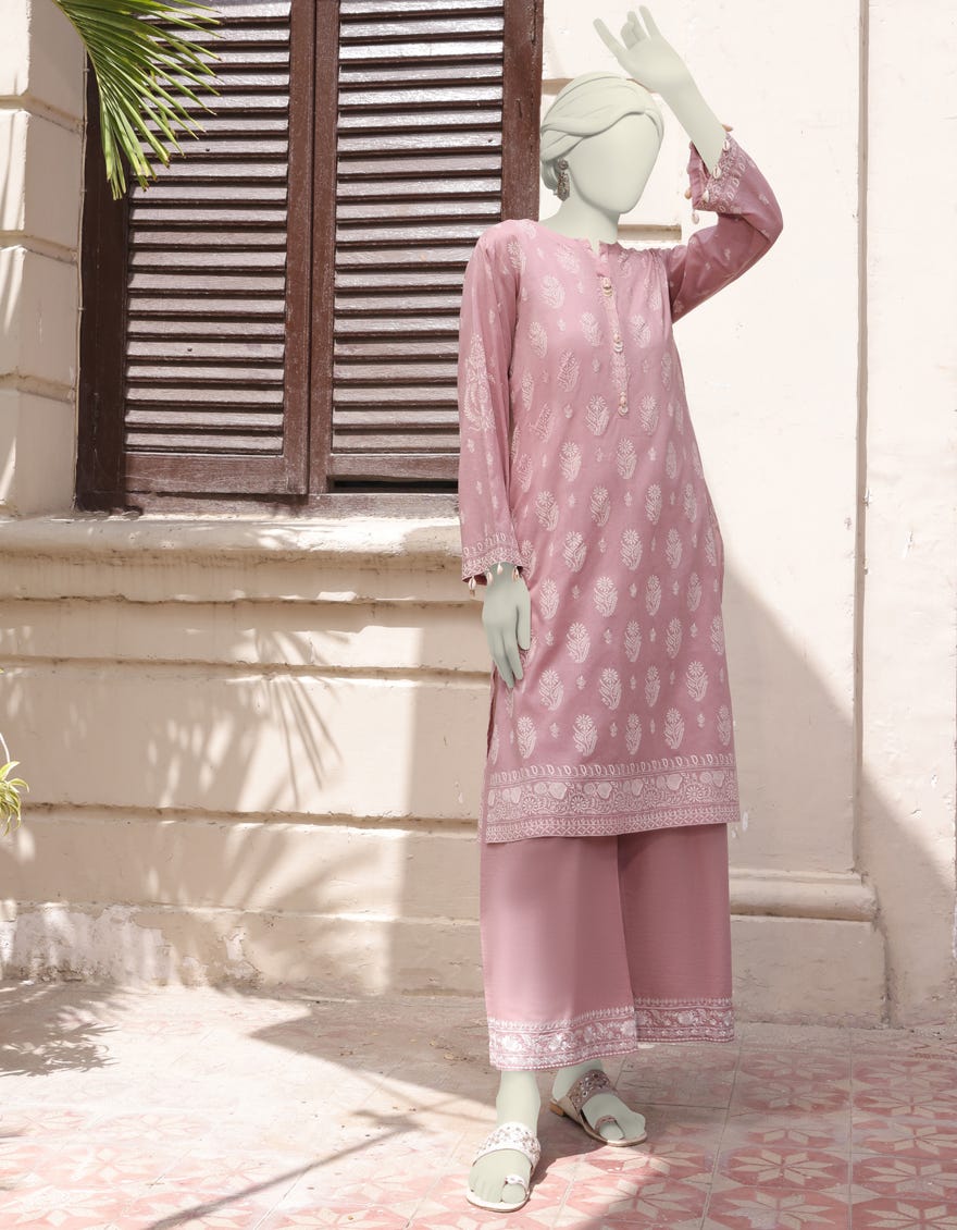 Peach Lawn Unstitched 2 Piece Dress | Jlawn-S-Jst-24-1710