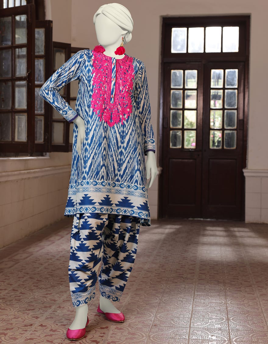 Multicolor Lawn Unstitched 2 Piece Dress | Jlawn-S-Jst-24-1711
