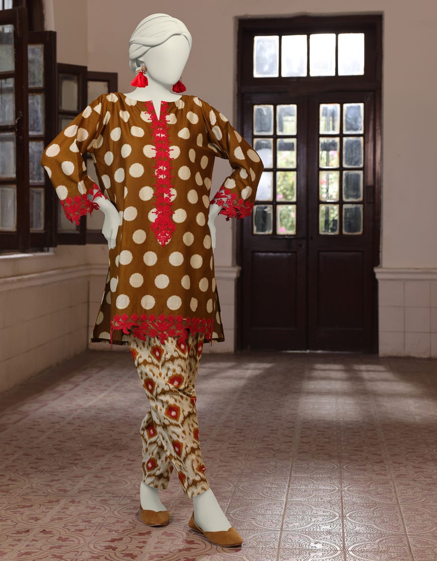 Multicolor Lawn Unstitched 2 Piece Dress | Jlawn-S-Jst-24-1714