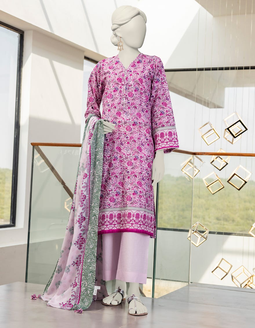 Multicolor Lawn Unstitched 3 Piece Dress | Jlawn-S-24-171