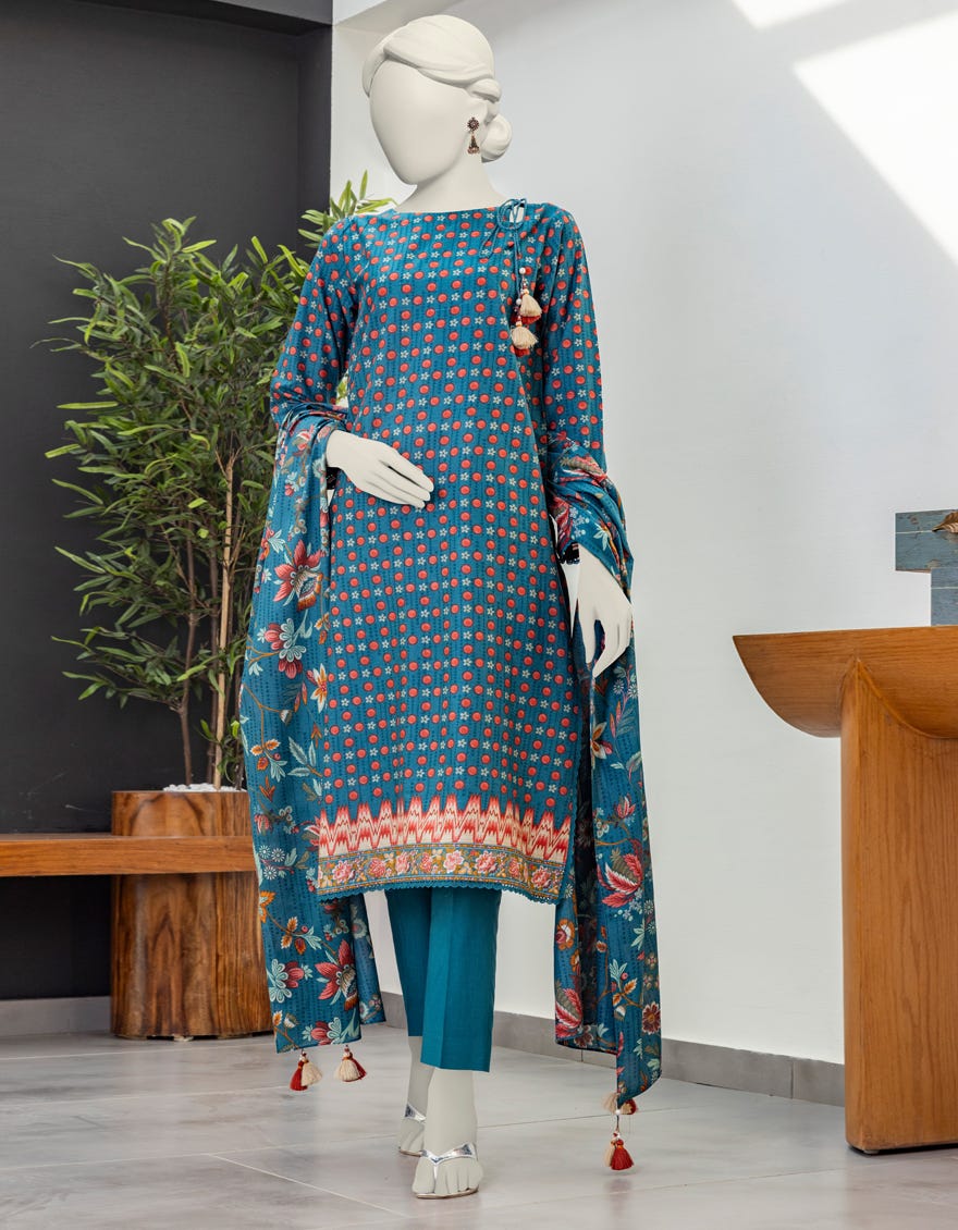 Multicolor Lawn Unstitched 3 Piece Dress | Jlawn-S-24-172