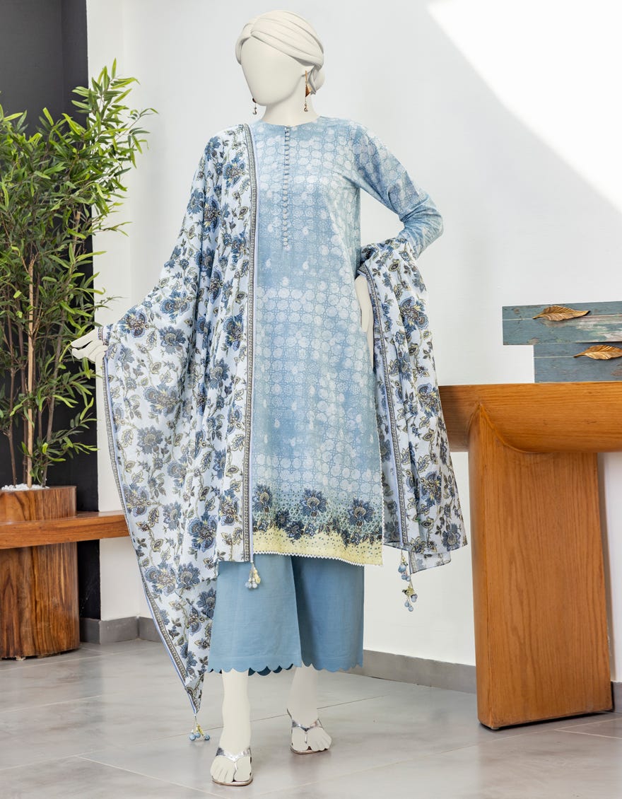 Multicolor Lawn Unstitched 3 Piece Dress | Jlawn-S-24-174
