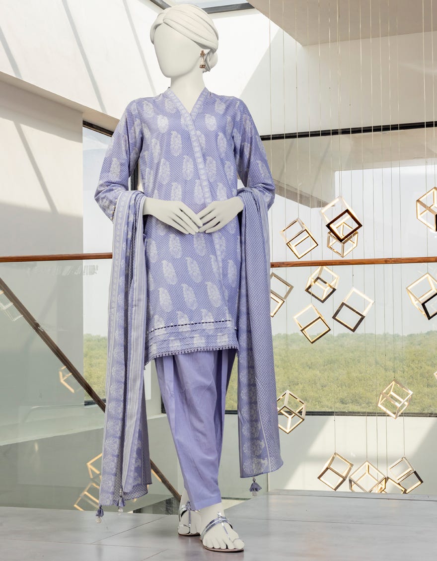 Multicolor Lawn Unstitched 3 Piece Dress | Jlawn-S-24-178