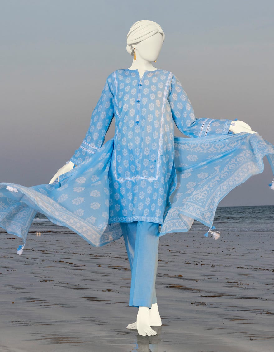 Blue Lawn Unstitched 3 Piece Dress | Jlawn-S-24-179
