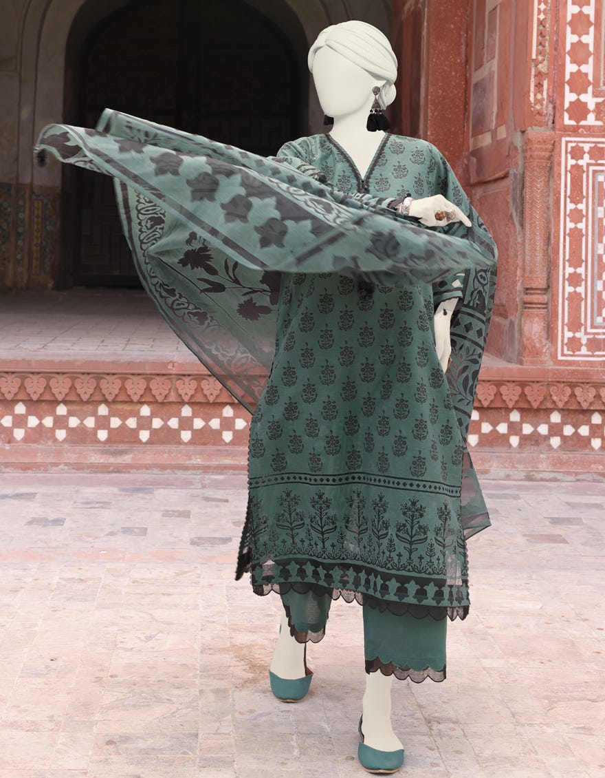 Green Lawn Unstitched 3 Piece Dress | Jlawn-S-24-180