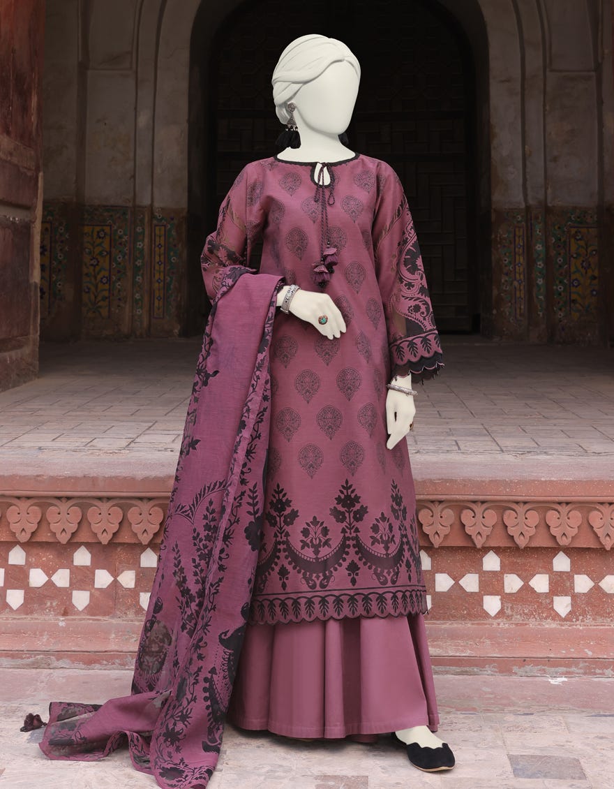 Purple Lawn Unstitched 3 Piece Dress | Jlawn-S-24-182