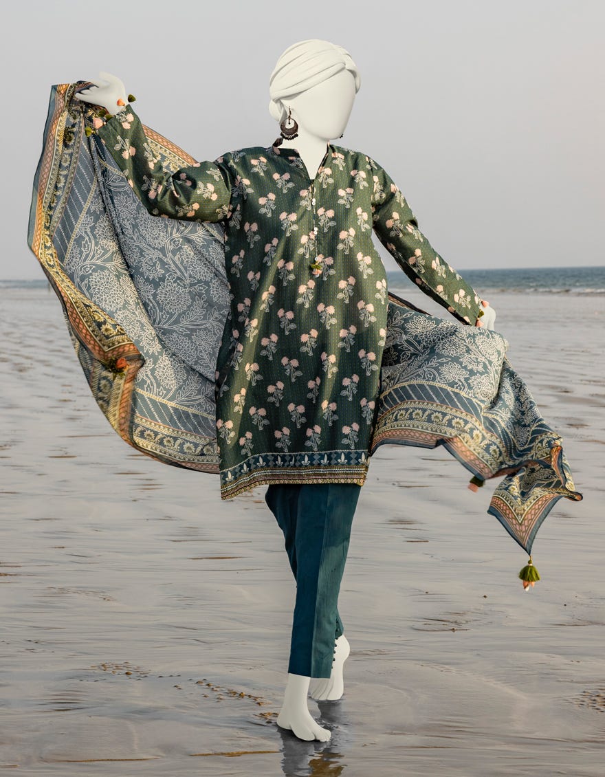 Green Lawn Unstitched 3 Piece Dress | Jlawn-S-24-185