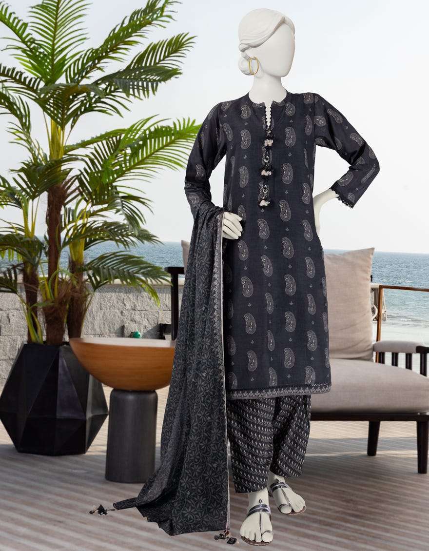 Multicolor Lawn Unstitched 3 Piece Dress | Jlawn-S-24-192