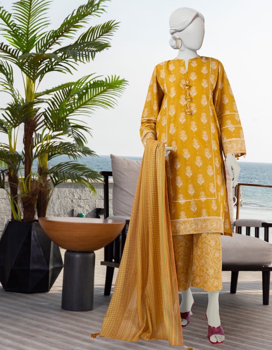 Multicolor Lawn Unstitched 3 Piece Dress | Jlawn-S-24-194