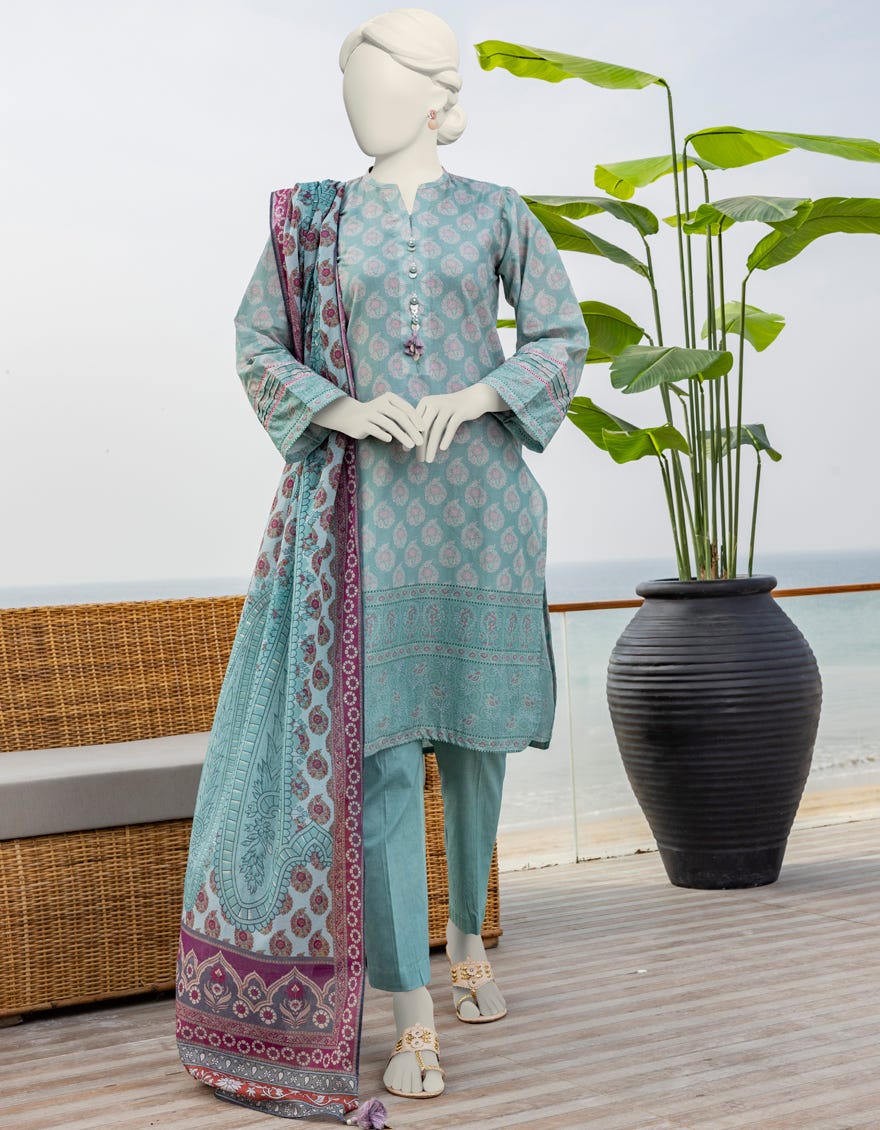 Green Lawn Unstitched 3 Piece Dress | Jlawn-S-24-196