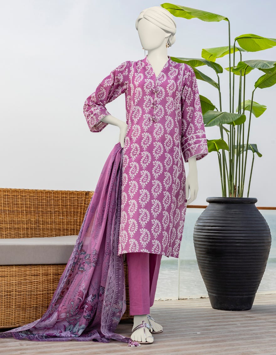 Multicolor Lawn Unstitched 3 Piece Dress | Jlawn-S-24-197