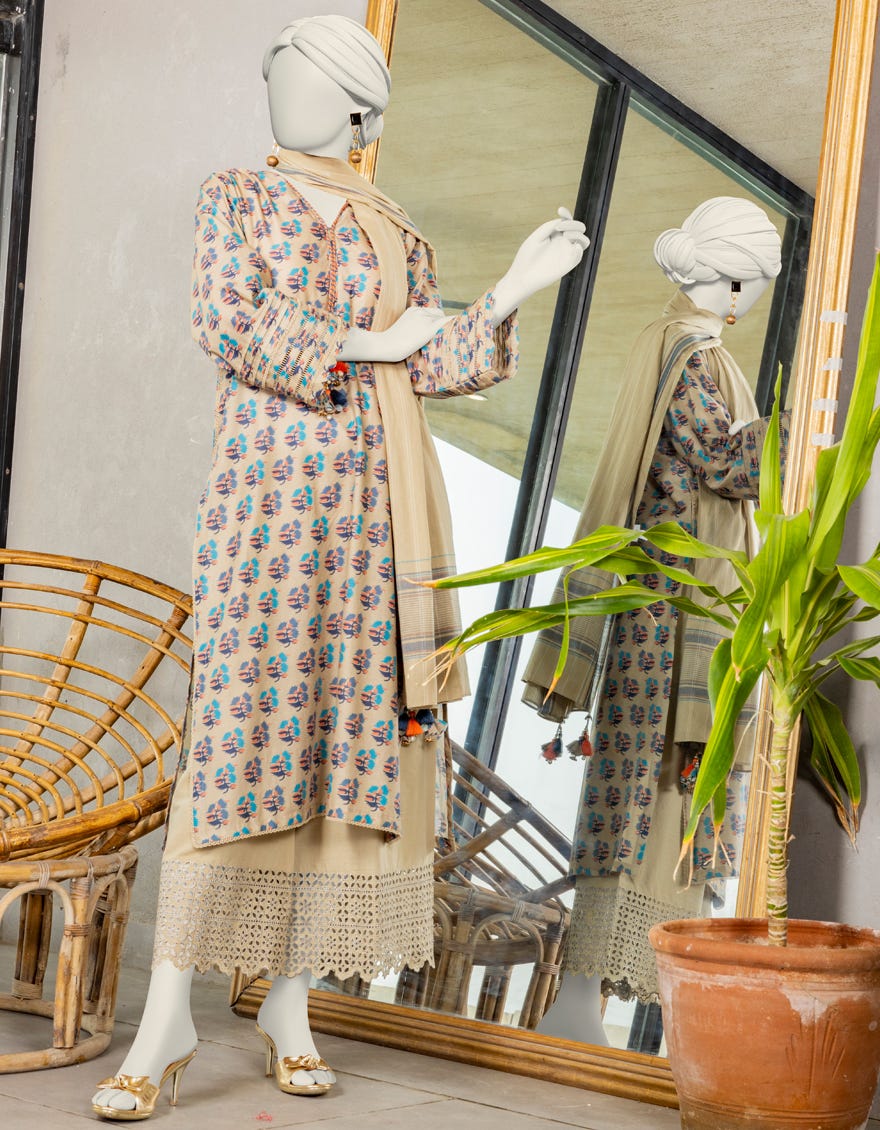 Multicolor Lawn Unstitched 3 Piece Dress | Jlawn-S-24-224