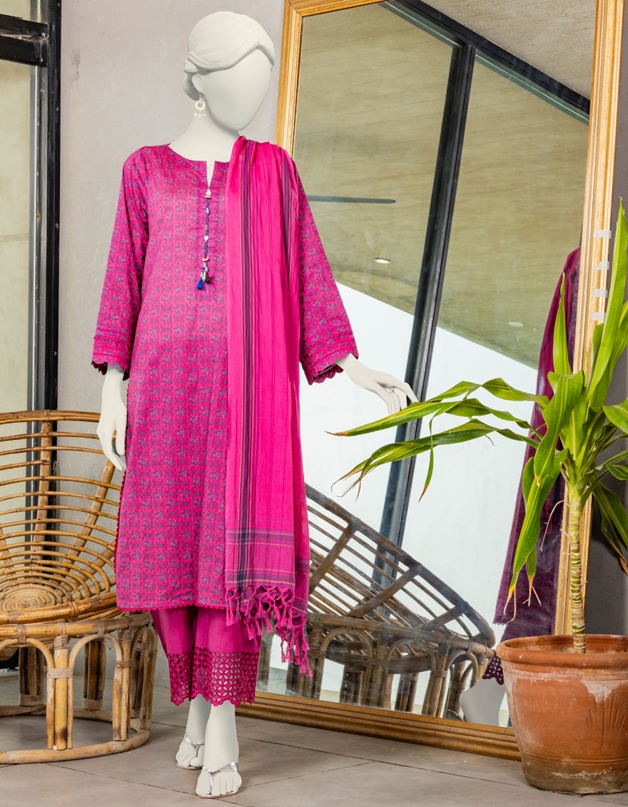Multicolor Lawn Unstitched 3 Piece Dress | Jlawn-S-24-225