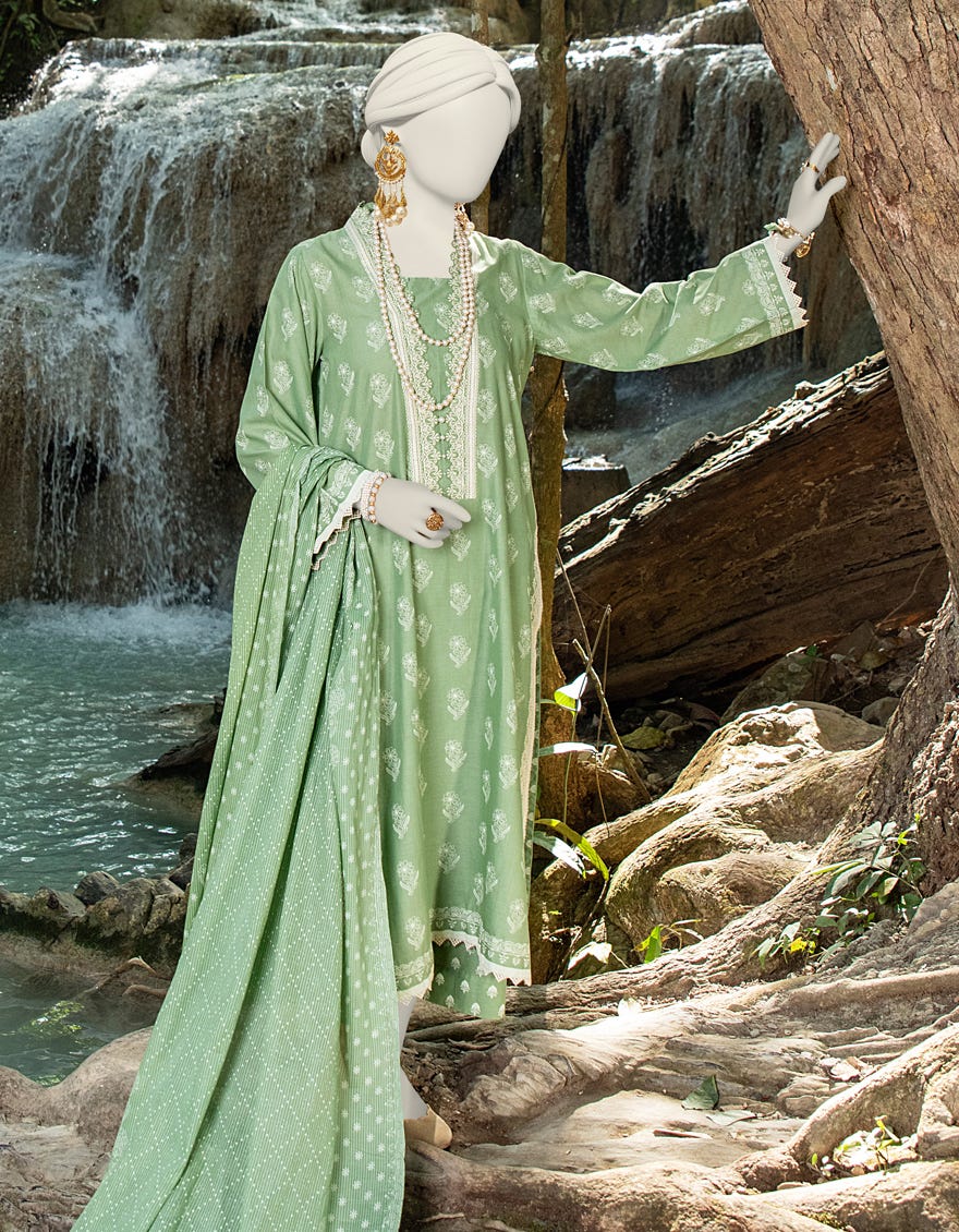 Green Lawn Unstitched 3 Piece Dress | Jlawn-S-24-228