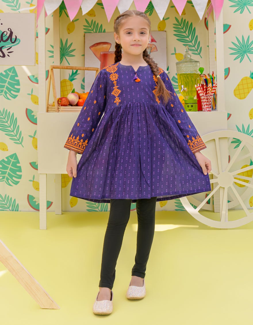 Purple Lawn Girls Kurti | Jglk-S-24-2506