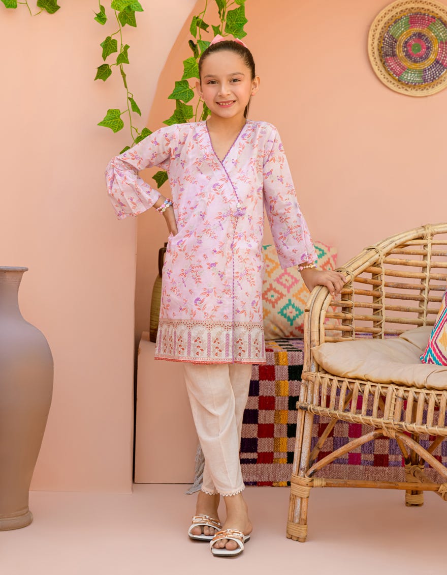 Pink Lawn Kurti | Jglk-S-24-2520