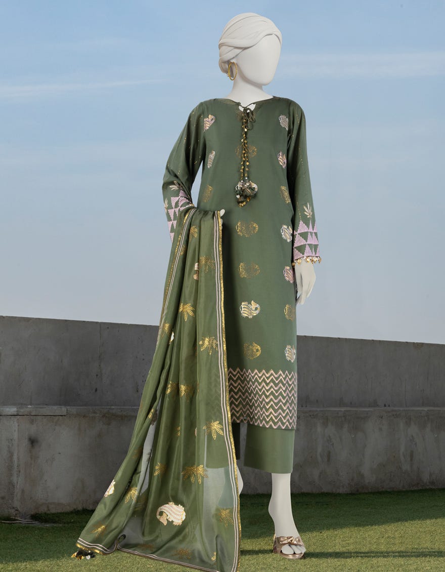 Multicolor Lawn Unstitched 3 Piece Dress | Jlawn-S-24-261
