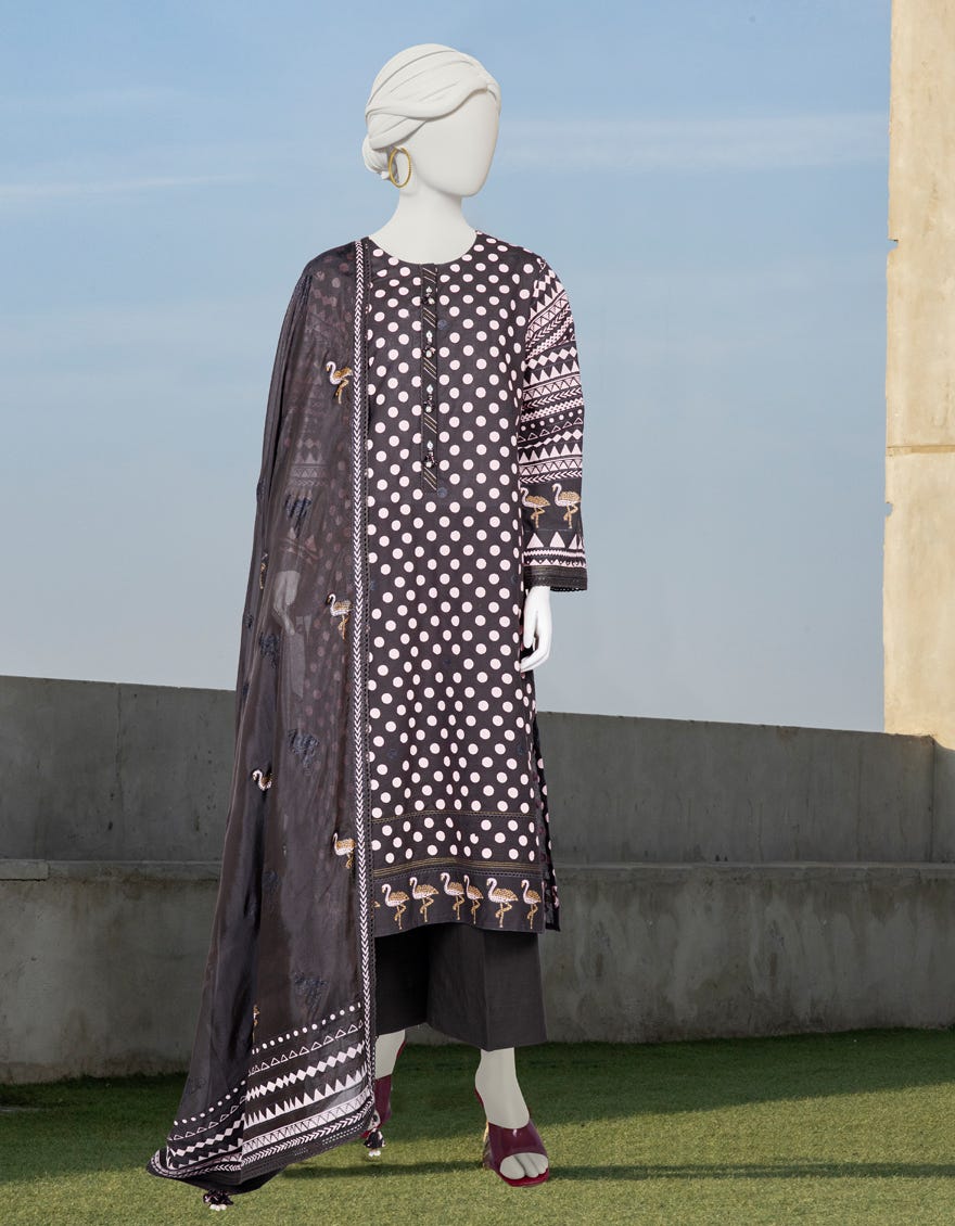 Multicolor Lawn Unstitched 3 Piece Dress | Jlawn-S-24-262
