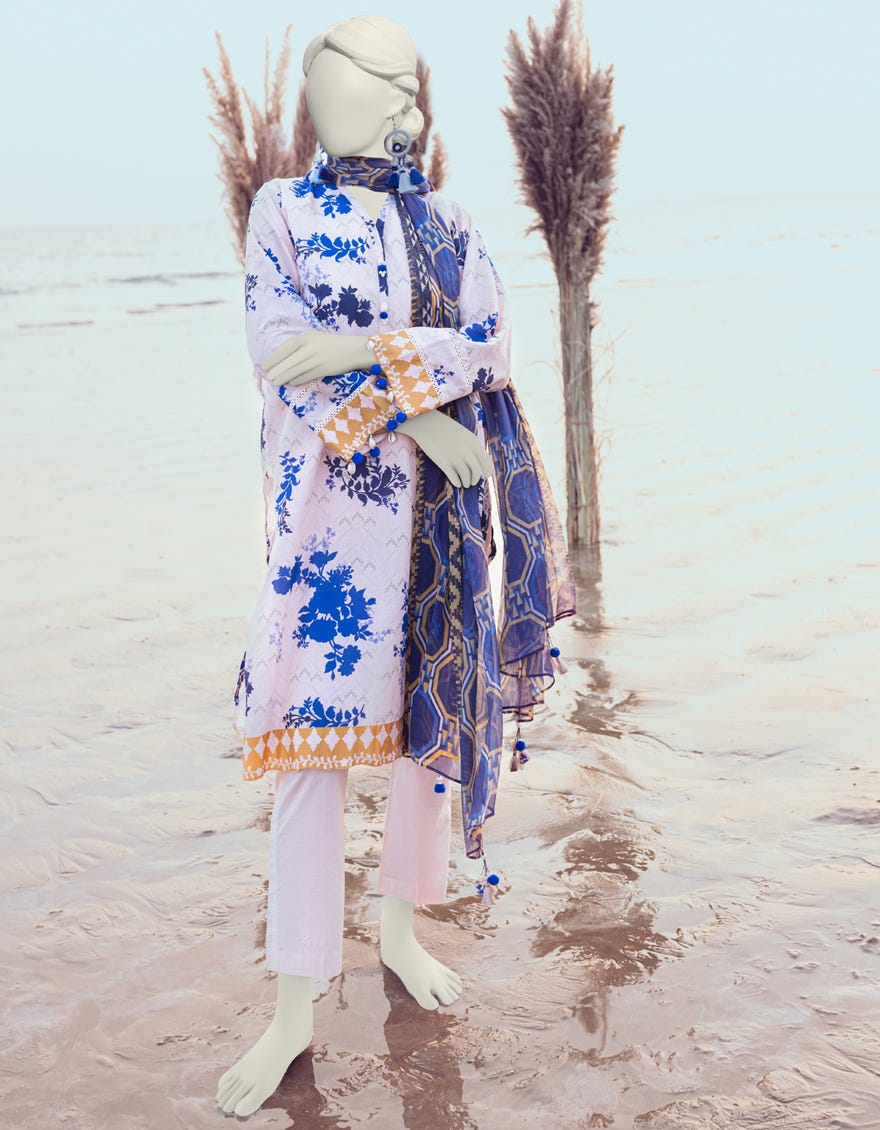 Beige Lawn Unstitched 3 Piece Dress | Jlawn-S-24-263
