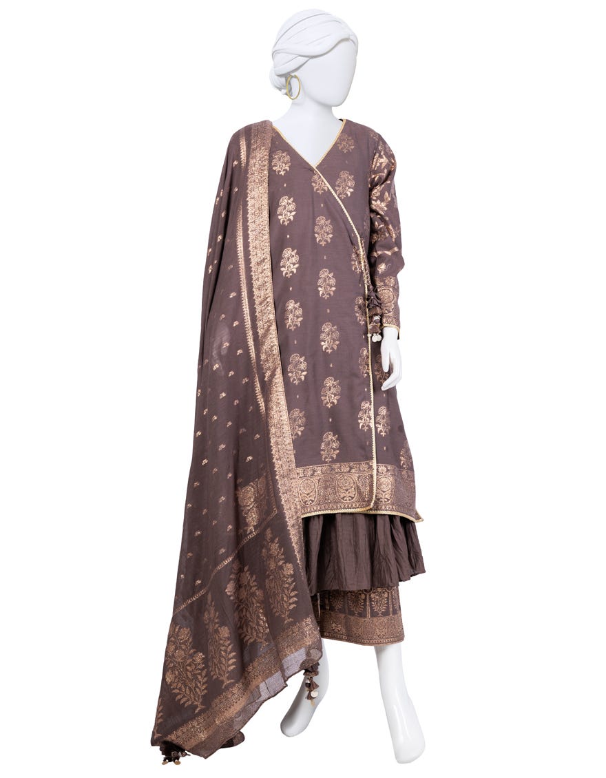 Multicolor Jacquard Unstitched 3 Piece Dress | Jlawn-S-24-300