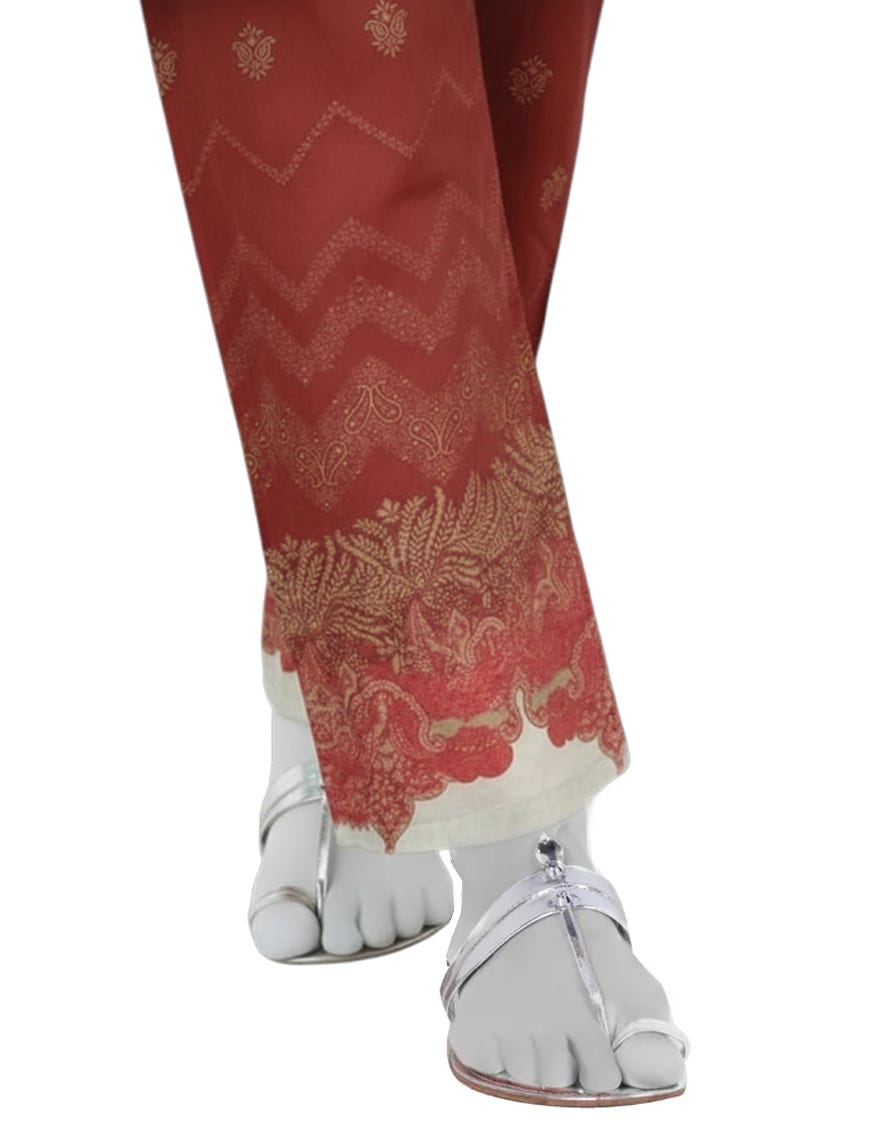 MAROON KHADDI TROUSERS