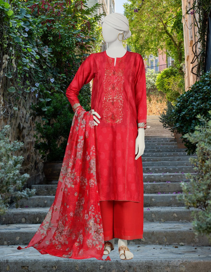 Pink Lawn Unstitched 3 Piece Dress | Jlawn-S-24-307