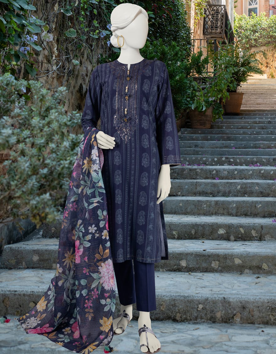 Multicolor Lawn Unstitched 3 Piece Dress | Jlawn-S-24-310