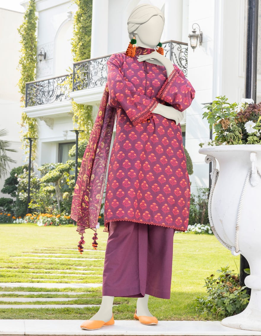 Multicolor Lawn Unstitched 3 Piece Dress | Jlawn-S-24-333 Ronaq-3